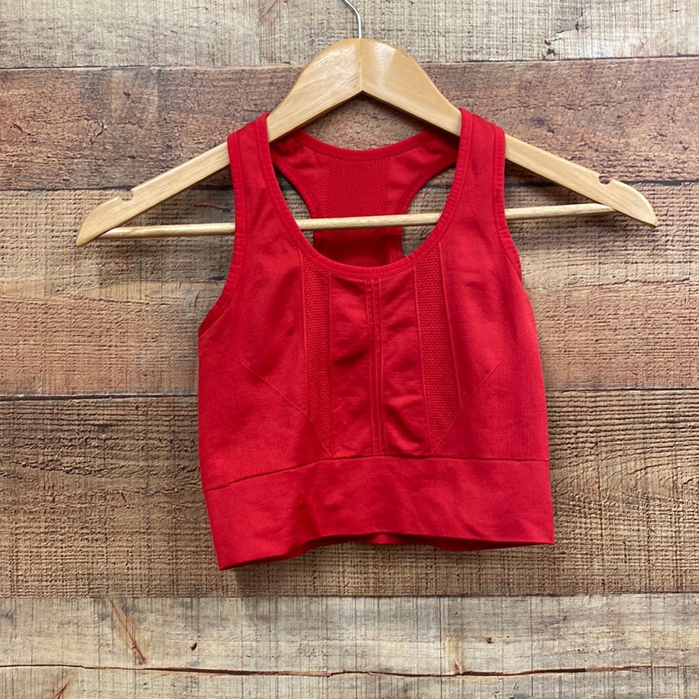 Lipstick Red Legend Longline Sports Bra